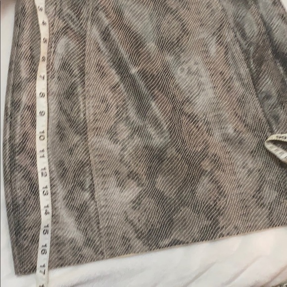 Zara Faux Snake Print Skirt M - Picture 4 of 5